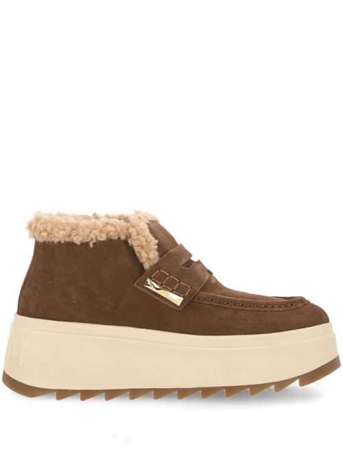 Snekaer in camoscio marrone ASH | MAGIC03CALF SUEDE LAND